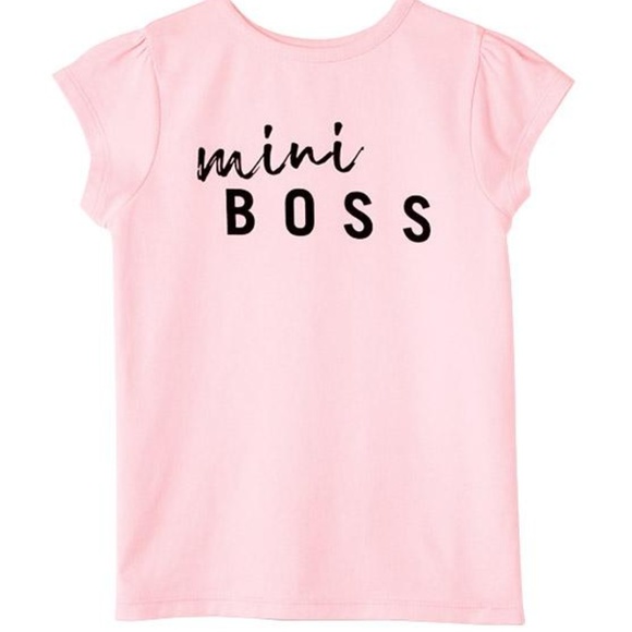 Other - 🆕🌸 MINI BOSS Kid's Tee Pink & White Sz 8y - 10y